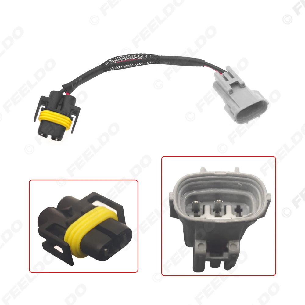 Car Headlight Conversion Adapter Use For Vehicles Equipped OEM Round DDLT004 Xenon Ballast To H11 LED HeadLight Lamp