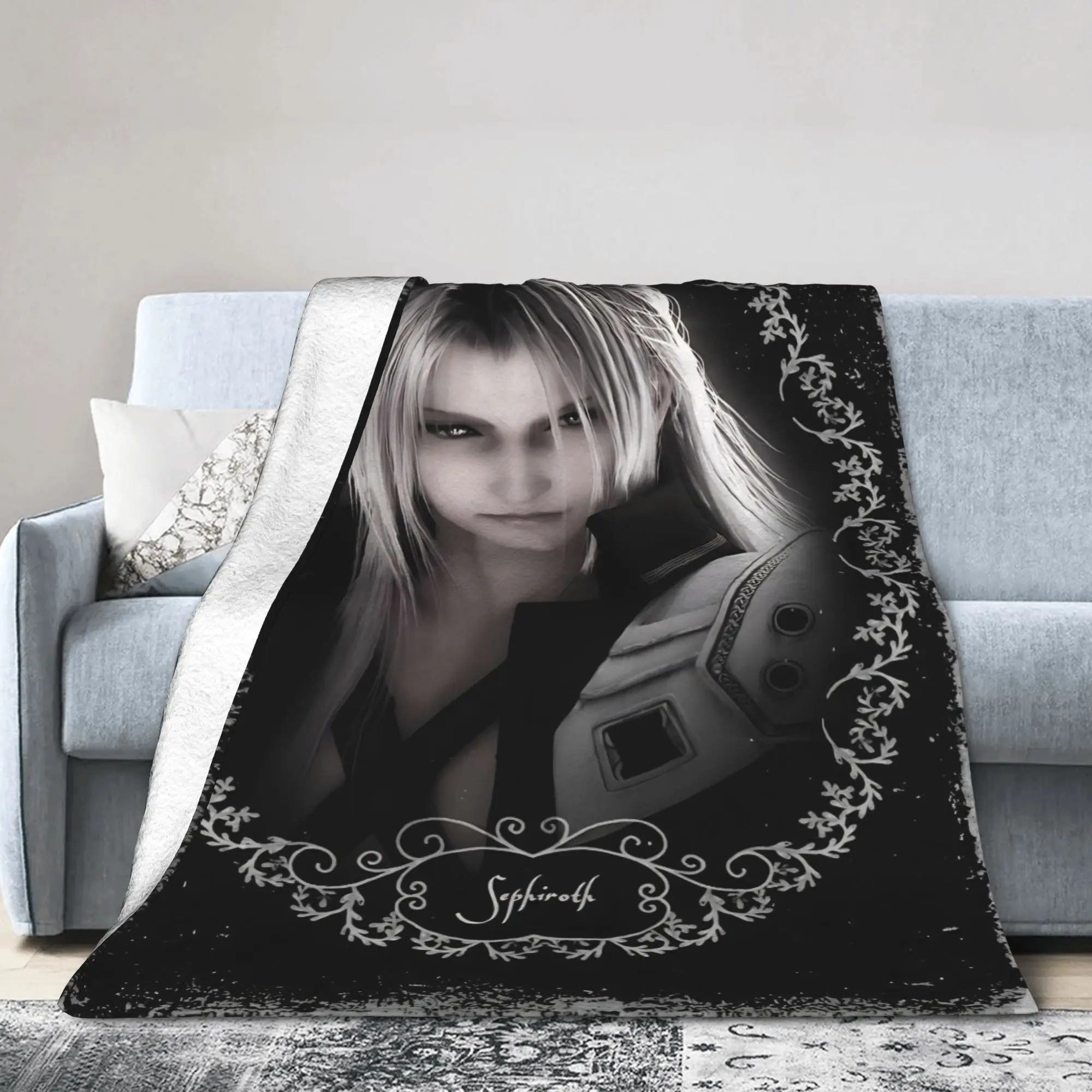 Sephiroth Finals Fantasys Blanket Flannel Autumn/Winter  Breathable Super Soft Throw Blankets for Bed Bedroom Quilt