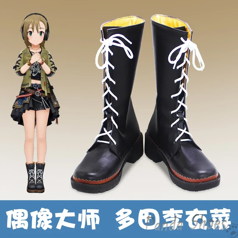 

Game Rebellion Tada Riina Обувь для косплея Аниме Cos Comic Косплей Костюм Опора Обувь для Con Halloween Party