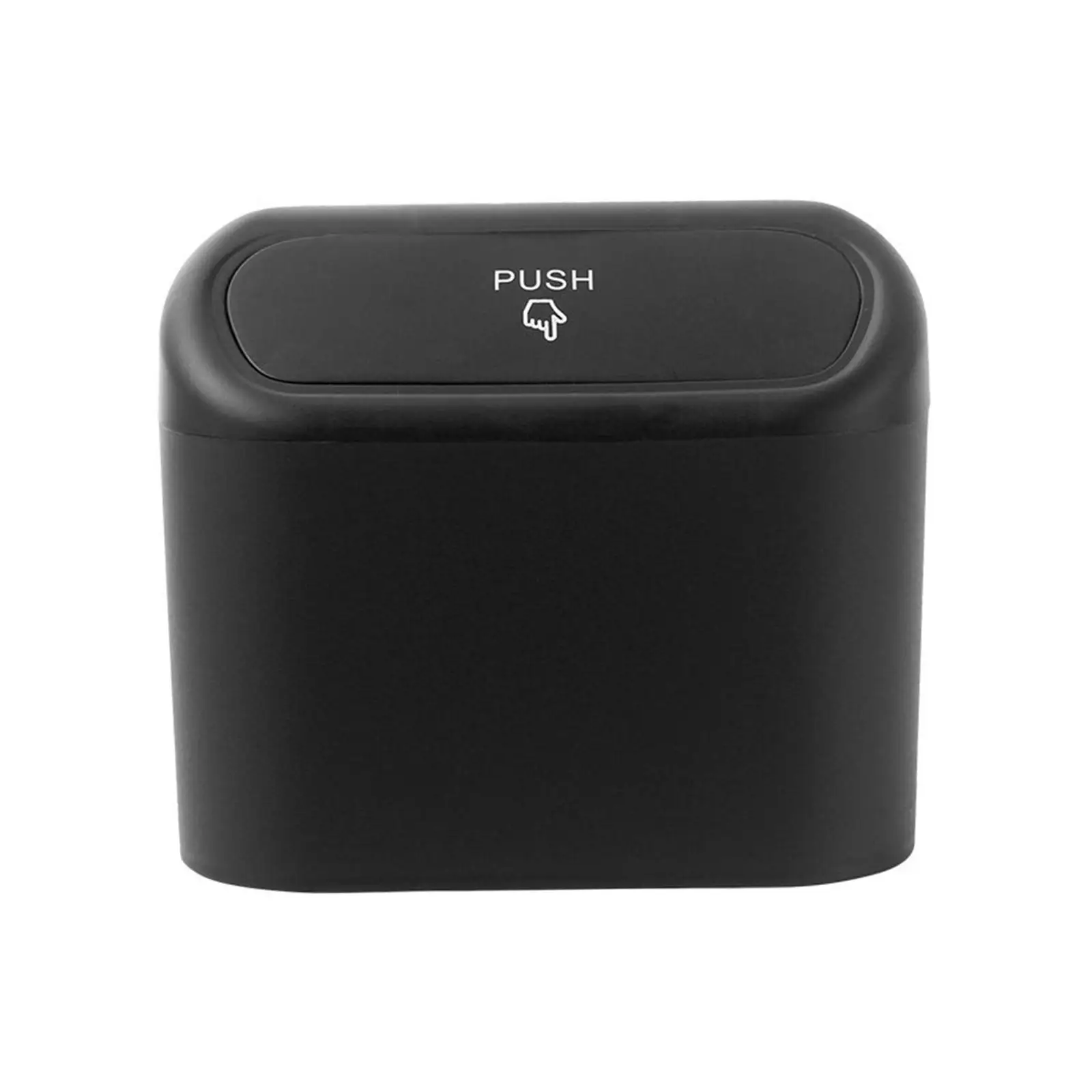 Car Trash Can with Lid ABS Plastic Mini Auto Dustbin Hanging Vehicle Garbage Container Easy Install Storage Box for Car Interior