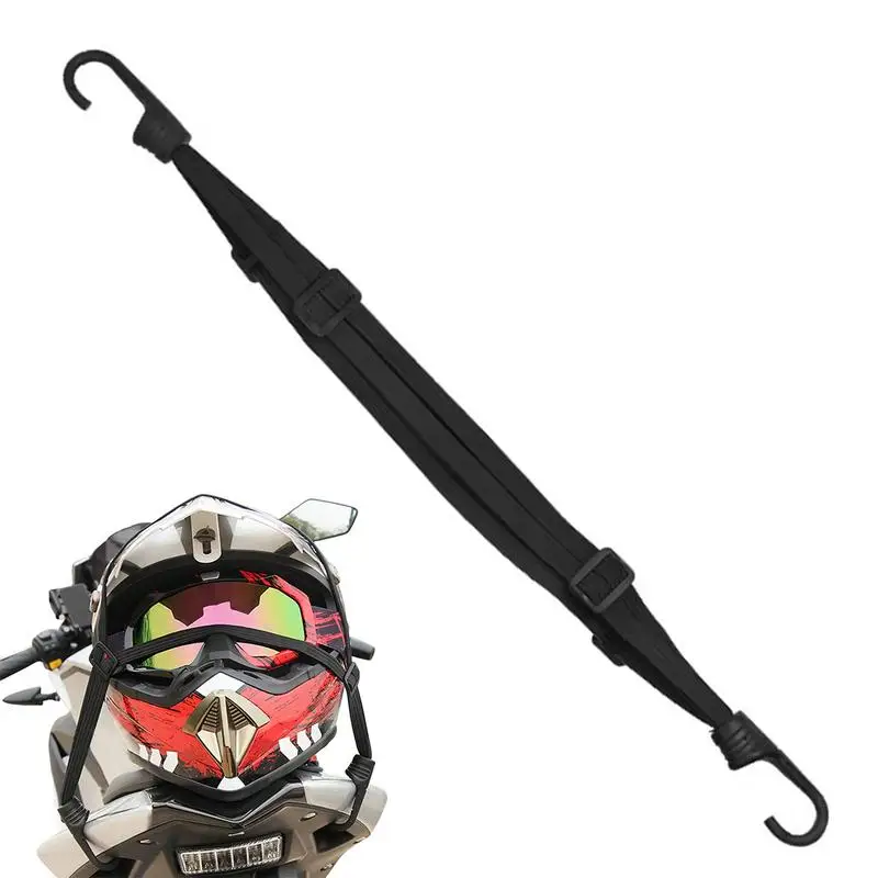 Motorhelmen Netto Mesh Hoge Elastische Rubberen Band Met 2Durablee Metalen Haak Rekbare Bungee Koord Mesh Motorfiets Accessoris