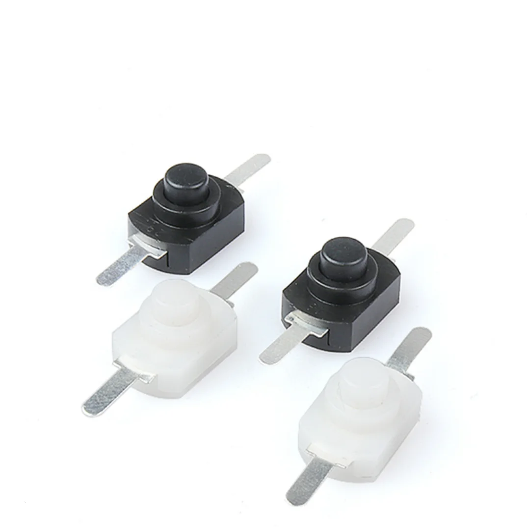 10PCS 12*8MM DC 30V 1A On Off Mini Push Button Switch for Electric Torch 1208YD Self Locking