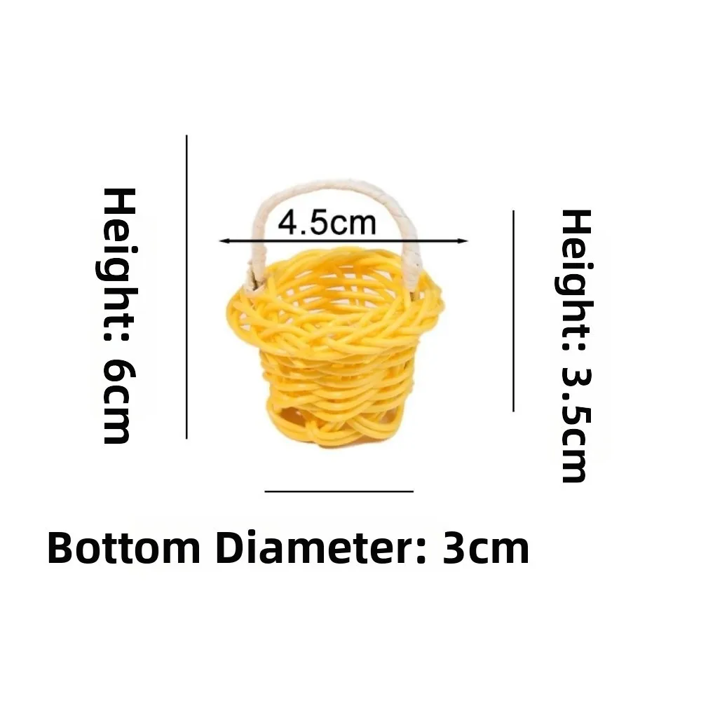 Beautiful Handmade Flower Storage Basket Hand-Woven Round Shape Storage Baskets Shopping Storage Hamper Basket