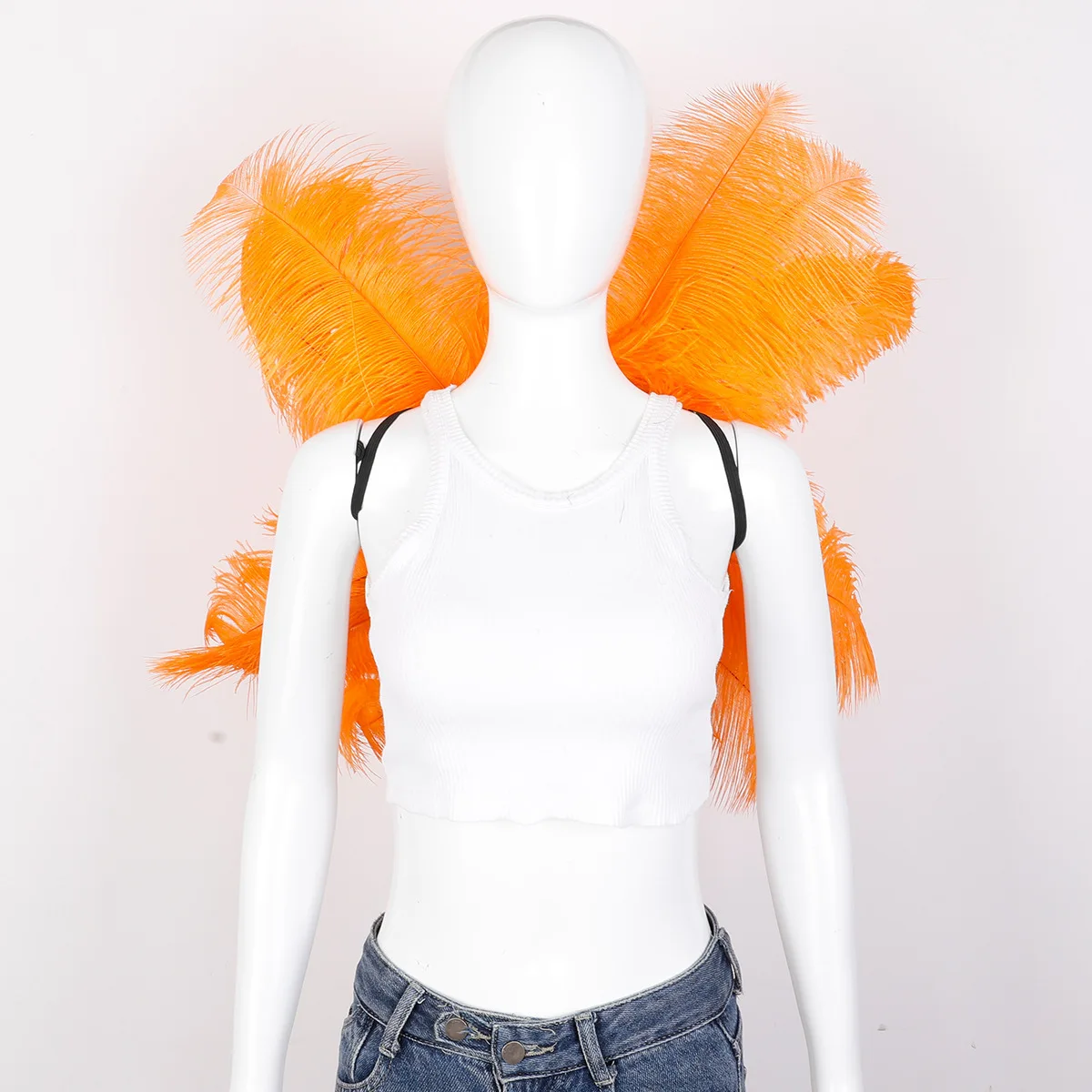 Women Feather Wings Cosplay Feathers Punk Style For Halloween Masquerade Ball Party Carnival Clothing Accessories 2026
