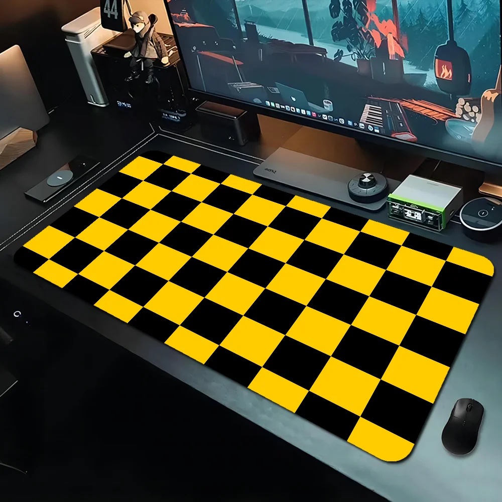 

Прохладный красочный клетчатый узор коврик для мыши из искусственной кожи большой офисный настольный коврик водонепроницаемый настольный коврик для клавиатуры игровой коврик для мыши
