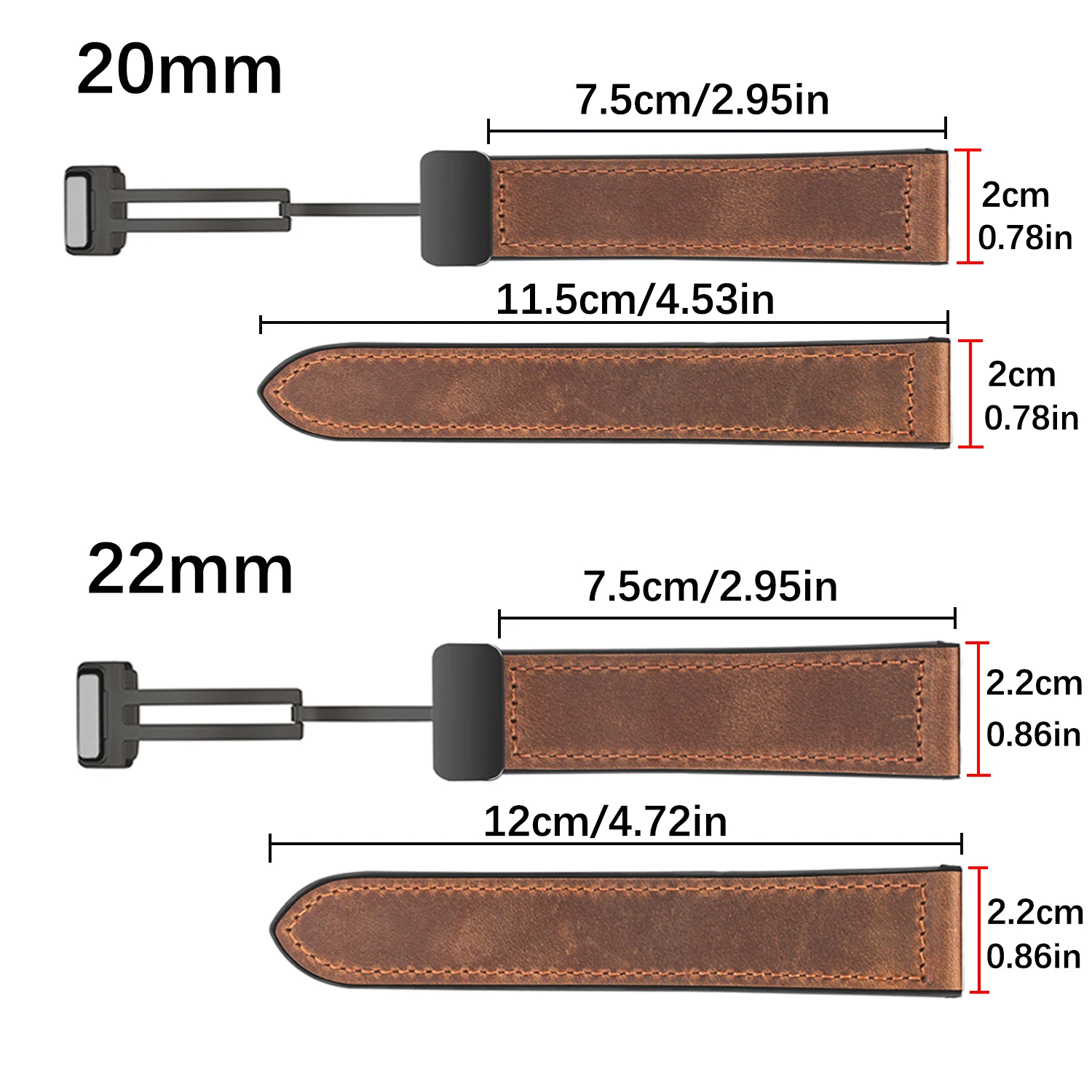 20mm 22mm Silicone Leather Strap For Samsung Galaxy Watch 5 Pro 45mm Classic 42mm 46mm Bracelet For Huawei GT5 GT4 GT3 Pro band