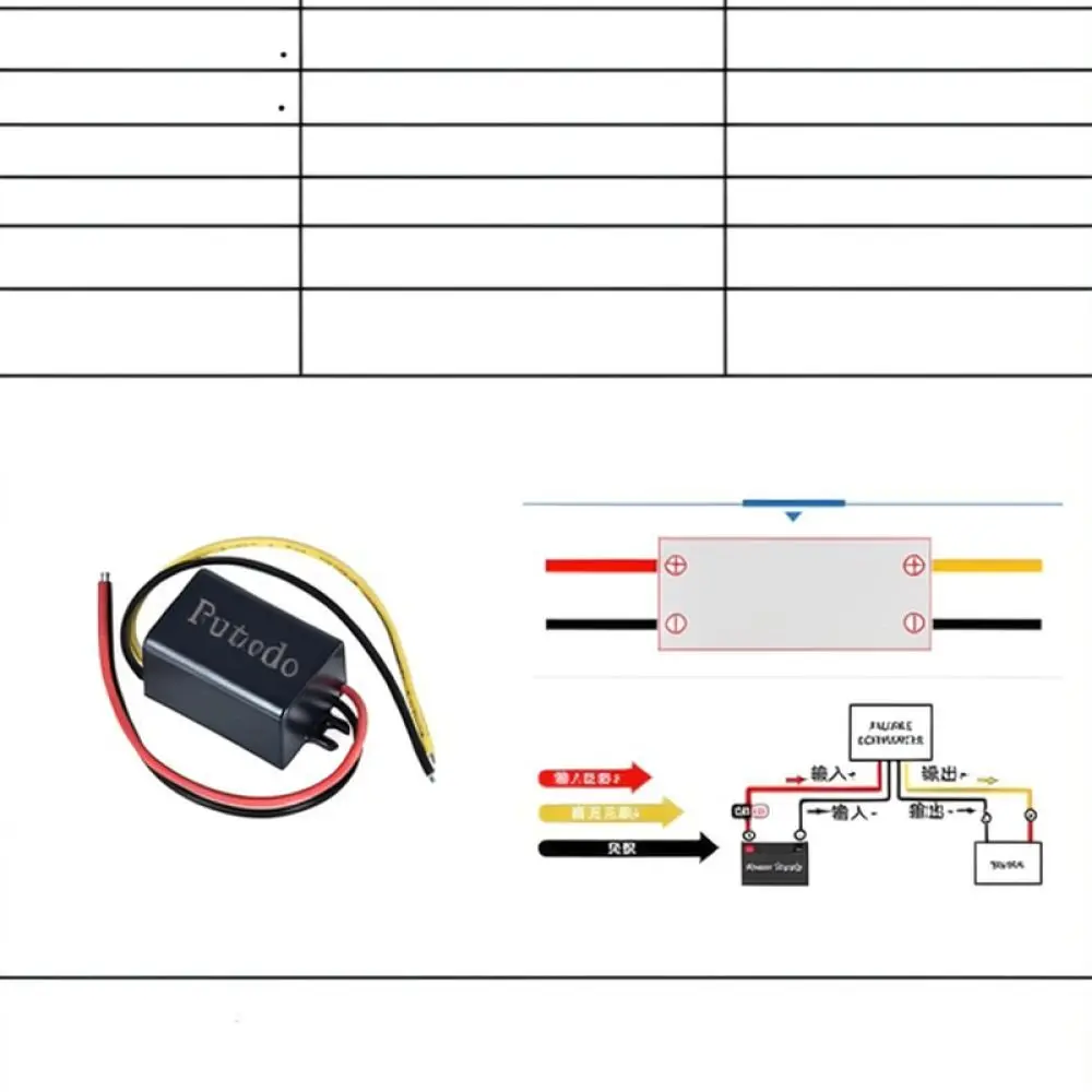 For For Futodo DC Down Converter 12V To 3V 3V3 5V 6V 9V Step Down Module Power Supply Regulator For LED Car Lighting System