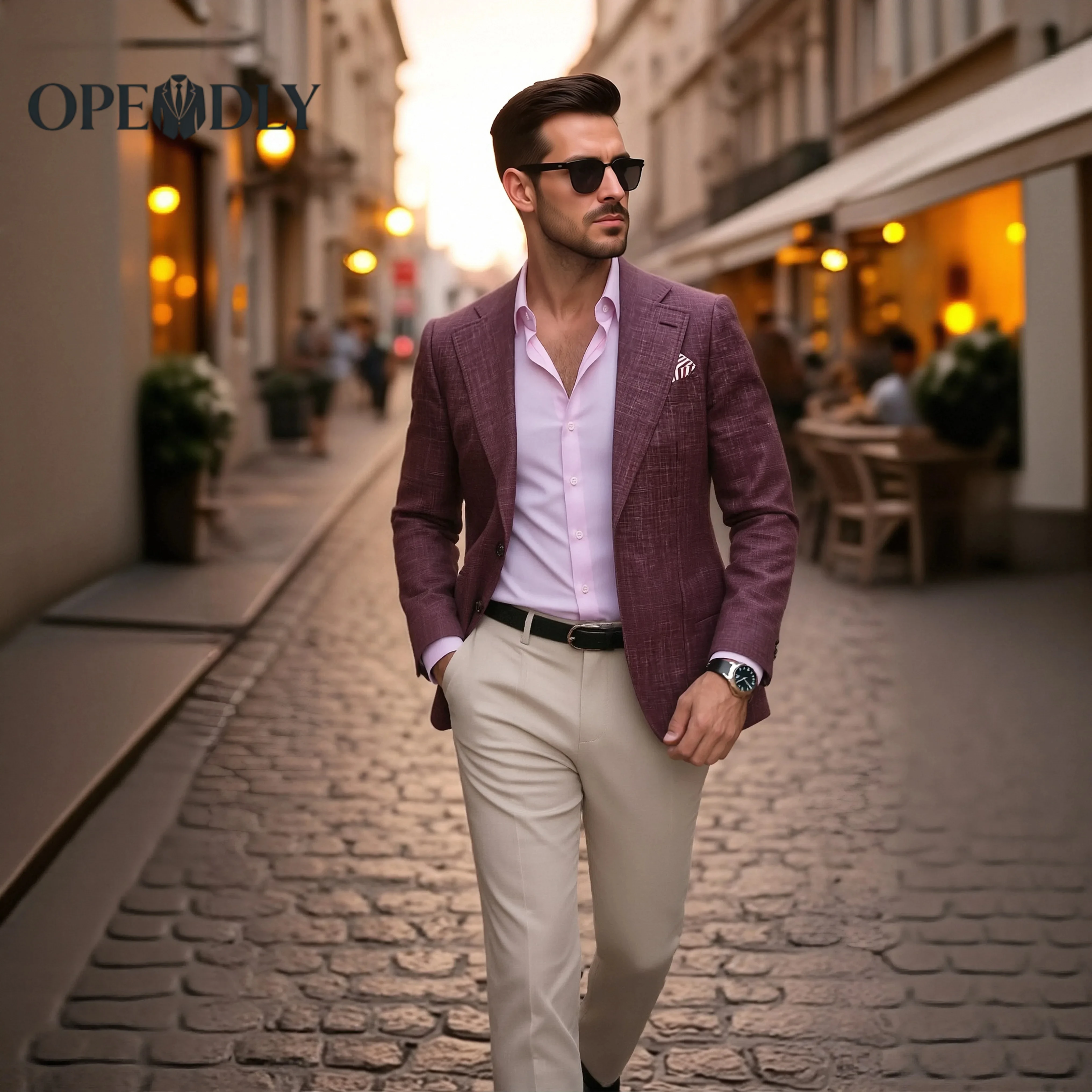 

Custom Slim Fit Tuxedo Suit 3 Piece Set for Men Wedding Groom Attire Tailored Blazer Vest Dress Pants Formal Groomsmen