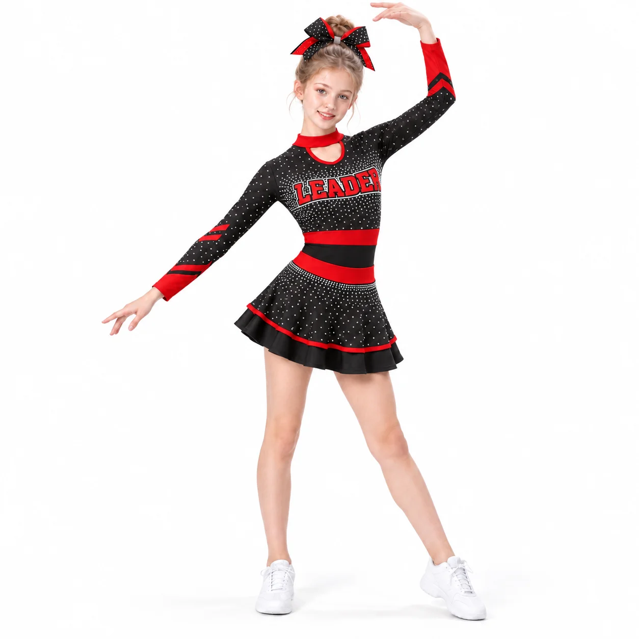 Sparkly Rhinestone Cheerleadin - đánh giá và giá Women'S Red Formal Wear