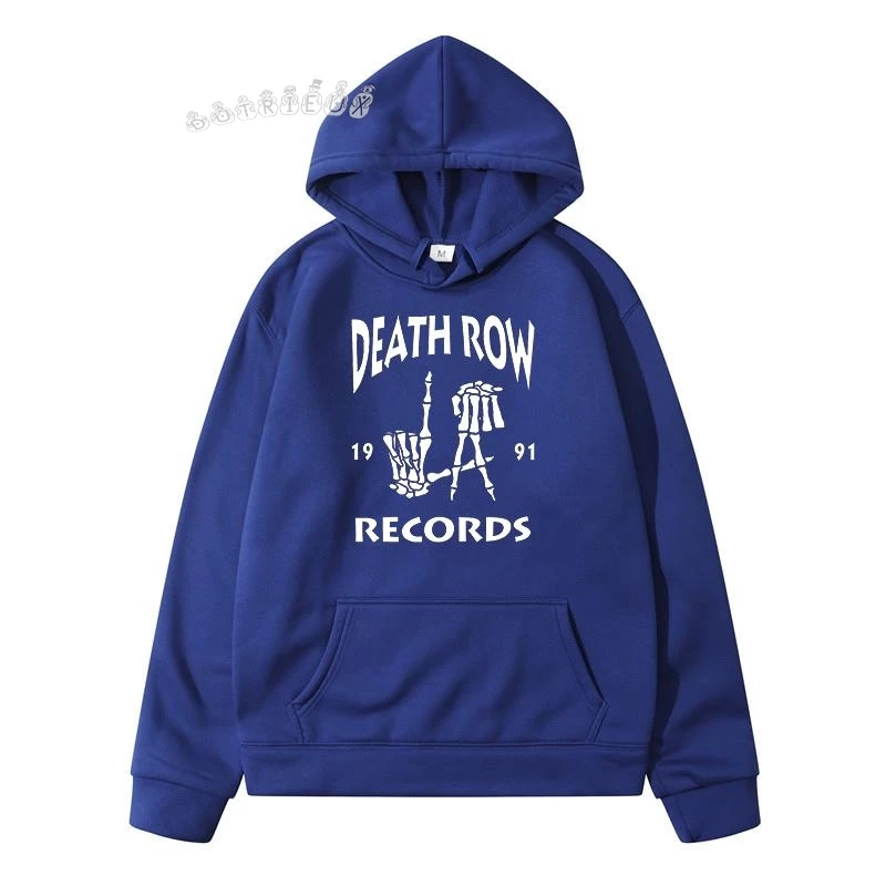 2024 Cotton Clothing Death Row Records Men's Sweat-shirt Men's Winter Sweater Harajuku Sweatshirt Hoodies Streetwear Autumn Pure