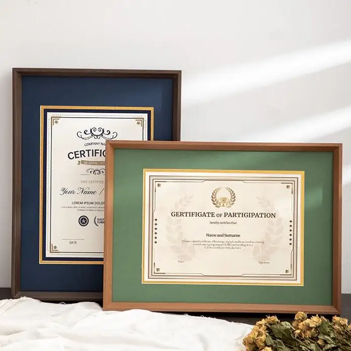 A4 Certificate Frame Display Stand ID Card Authorization Award Certificate Wall Display Frame Picture Frame Acrylic Frame