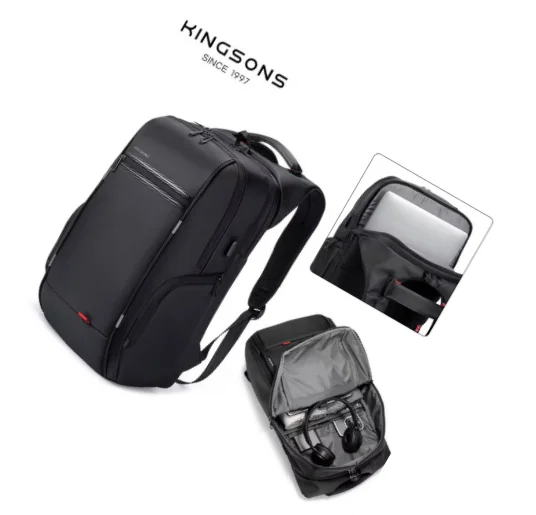 Kingsons мужские рюкзаки 15 '17' рюкзак для ноутбука USB зарядное устройство сумка противоугонный рюкзак для подростков модный мужской дорожный рюкзак Kingsons мужские рюкзаки 15 '17' рюкзак для ноутбука USB зарядное устройство сумка противоугонный рюкзак для подростков модный мужской дорожный рюкзак