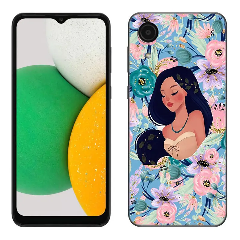 Disney Pocahontas Black Phone Case For Samsung Galaxy A01 A03 Core A04 A10 E A02 A05 A20 A21 A30 A50 S A6 A8 Plus A7 A9 2018