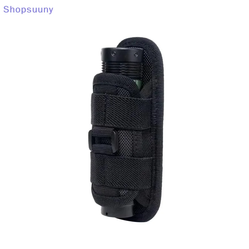 [SU]Belt Flashlight Pouch 360 Degrees Rotatable Outdoor Torch Case Hunting Lighting Light Holder Waist Bag 1/2Pcs[SU]