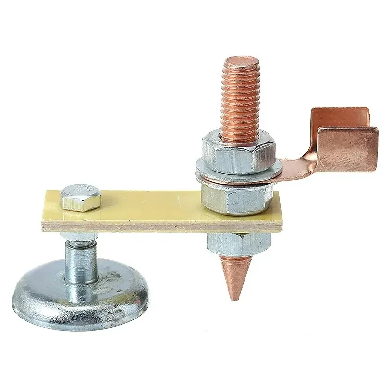 1PC Soldering Head Support Grounding Gripper With Tail Powerful Magnetic Stacked Iron Workpiece Holder Tool Locator Connector