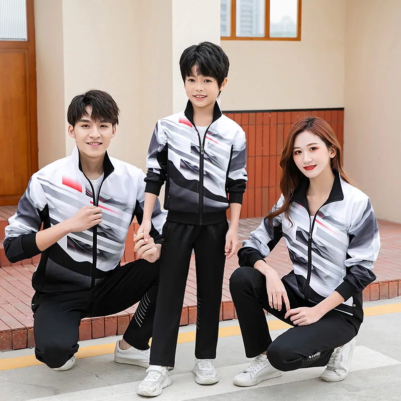 Autumn University Middle School Sportswear Primary School Training Unisex Walking Group Uniform Wholesale Custom Made Clothing