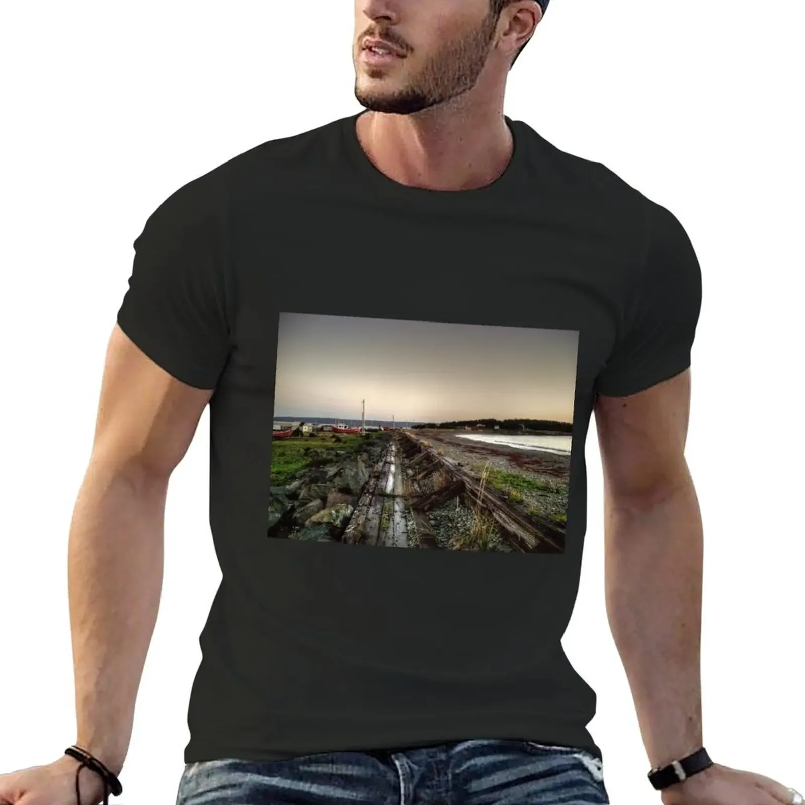 Gabarus Boardwalk, Cape Breton Island, Canada T-Shirt vintage t shirts new edition mens big and tall t shirts