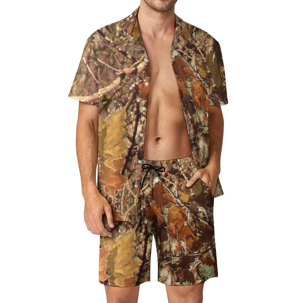 Fall Hunter S Camo Pillow For Sale  Shopping Men's Beach Suit Creative 2 Pieces Coordinates Vintage