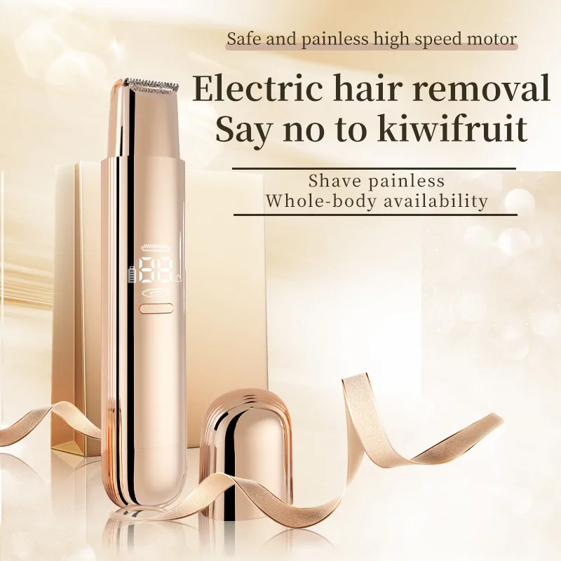 Electric Razors Portable Waterproof 2 In 1 Painless Shaving Knife Lady Private Part Hair Shaver Trimmer Epilator Bikini Trimmer