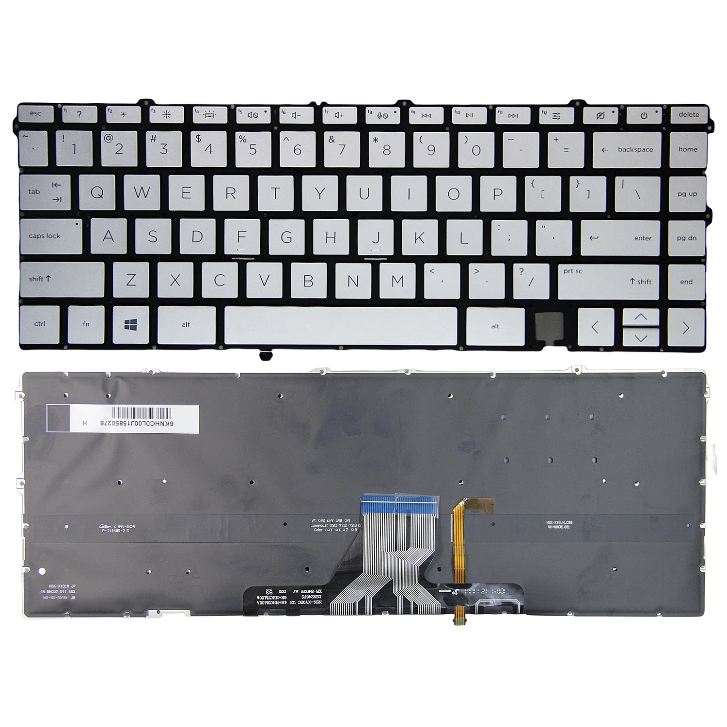 100%New US Original For HP X360 13-AY 13-BA 15-ES 13-BD TPN-C147 C145 C152 Laptop Backlit Keyboard