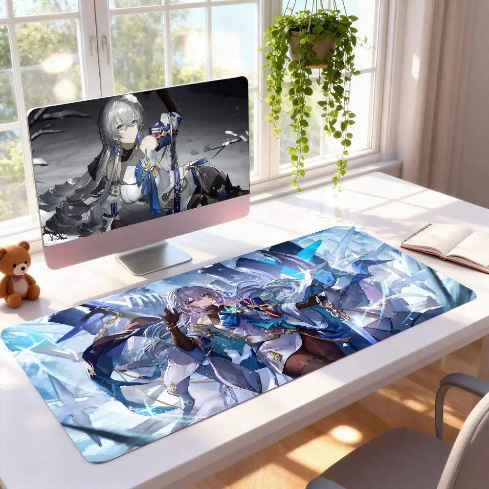 

Honkai Star Rail Bronya Mouse Pad Rubber Computer Laptop Official Game Super Colored Print Aesthetic Pretty Fashion Luxury Mat