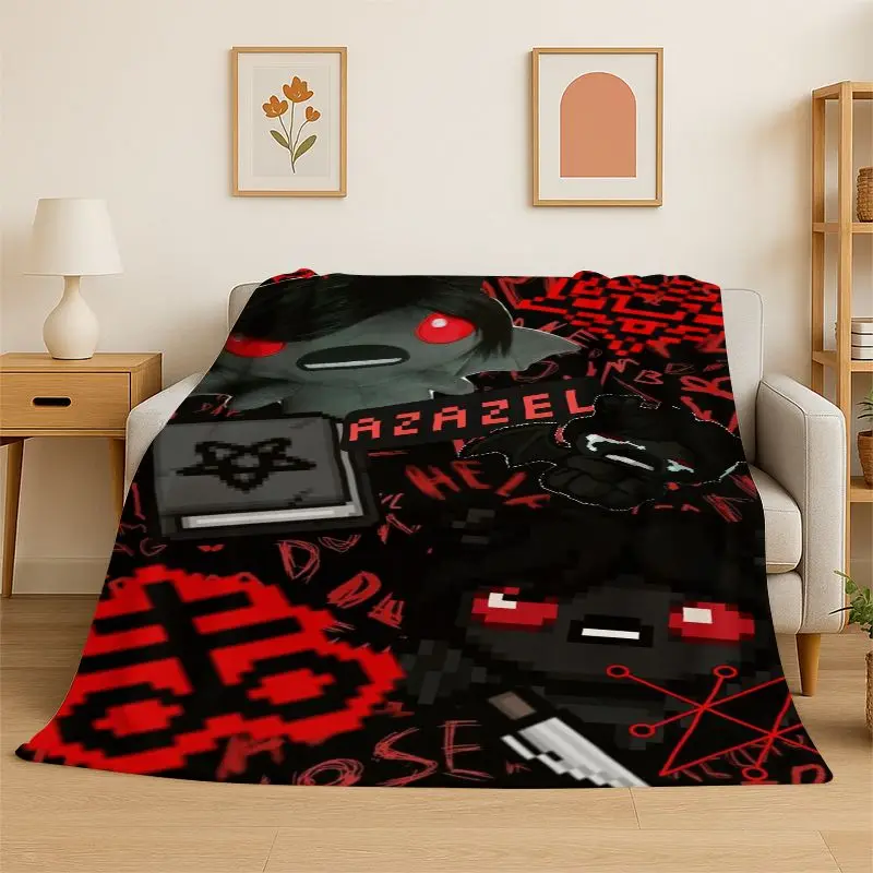 RPG Game The Binding Of Isaac Flannel Blanket,Ultra Soft Warm Plush Throw for Home Bedroom Bed Sofa Cover Office Picnic Gift Kid