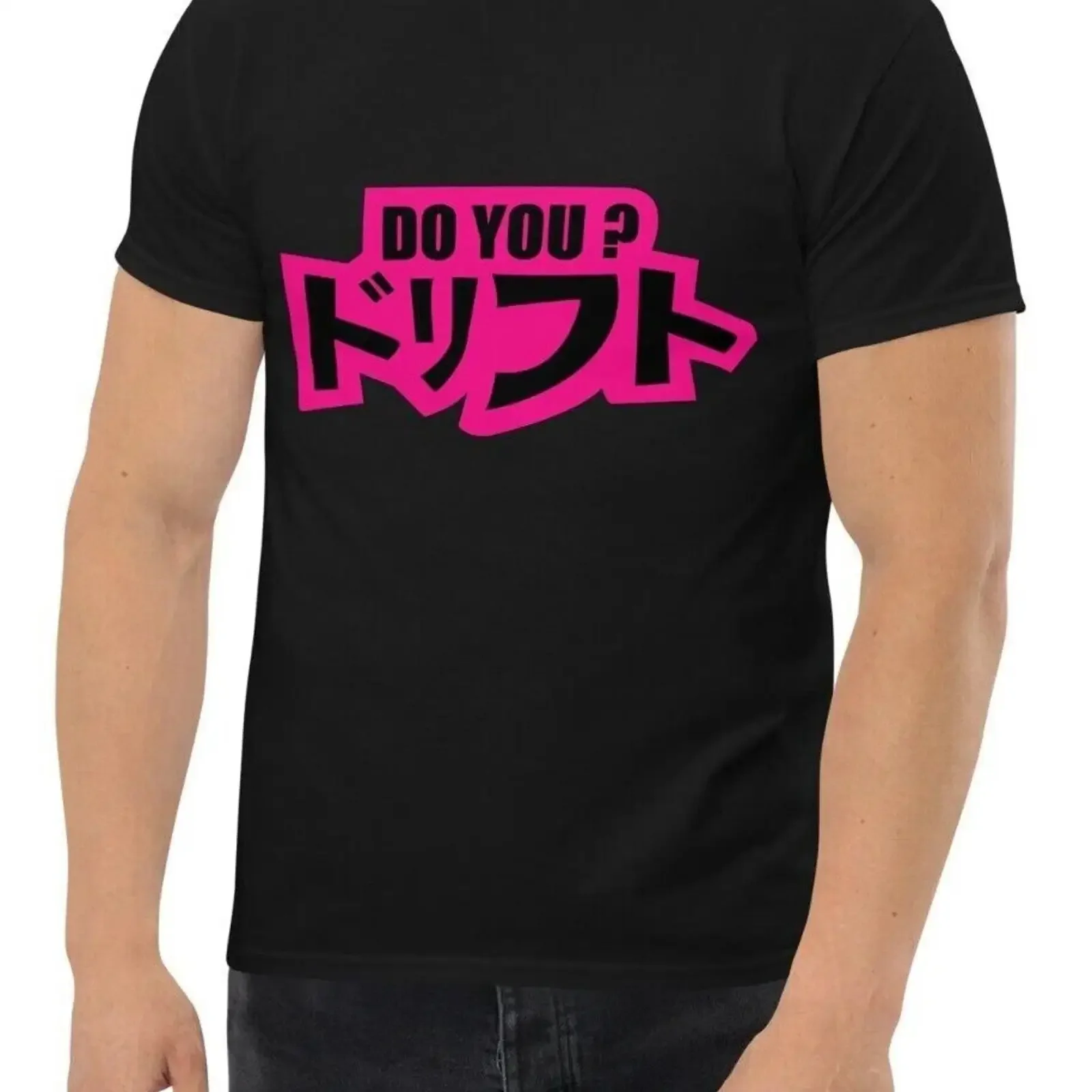 New JDM Japanese Logo Men's Classic T Shirt S 3XL Assorted Colors vintage Washed Stylish Versatile streetwear Soft graphic