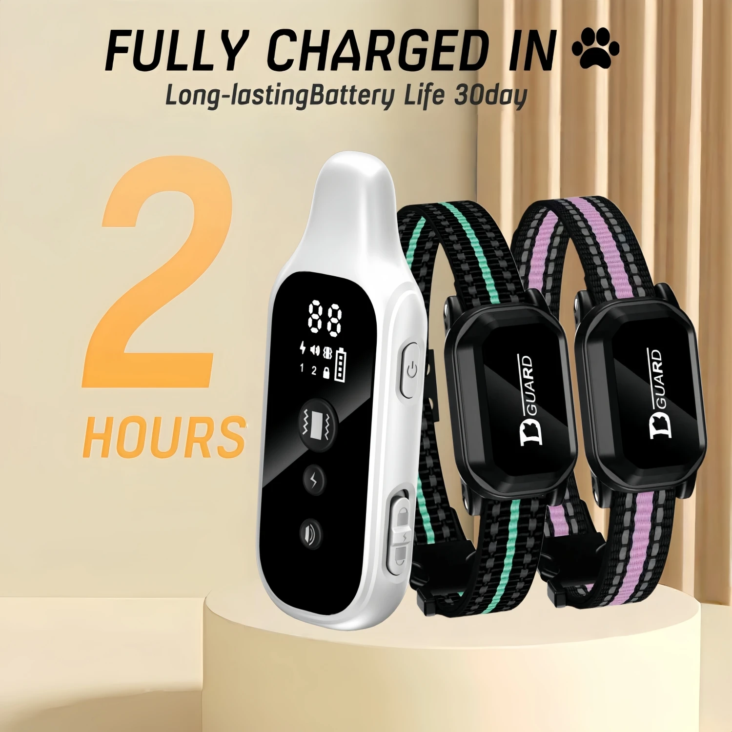Electric Collar for 6-120LBS Dog Shock Dog Training Collar with Remote 3300ft Range,Vibrating Dog Collar Waterproof&Rechargeable gallery 5