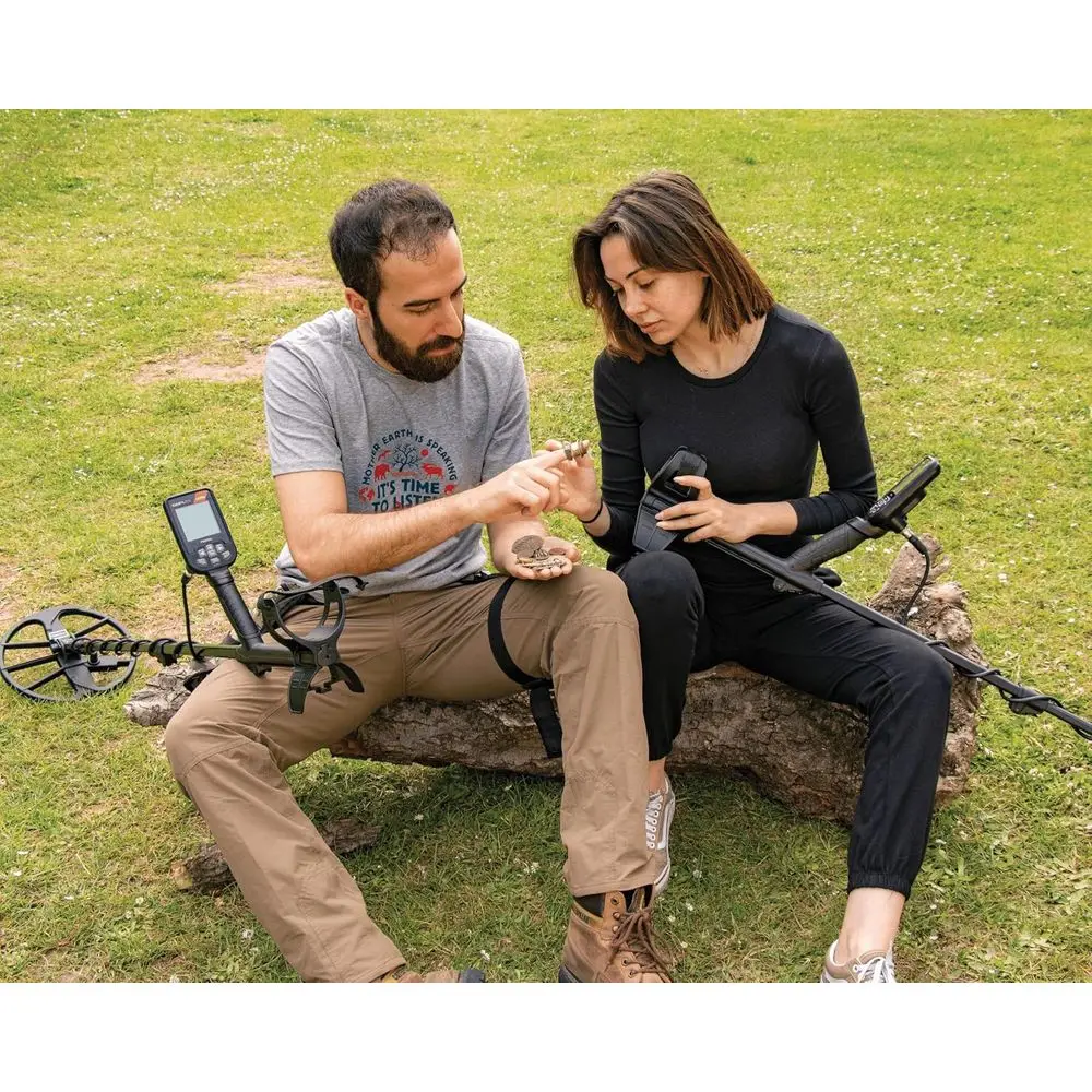 كاشف معادن مقاوم للماء مع عمود من ألياف الكربون وملف بحث 11 بوصة (كاشف المعادن)