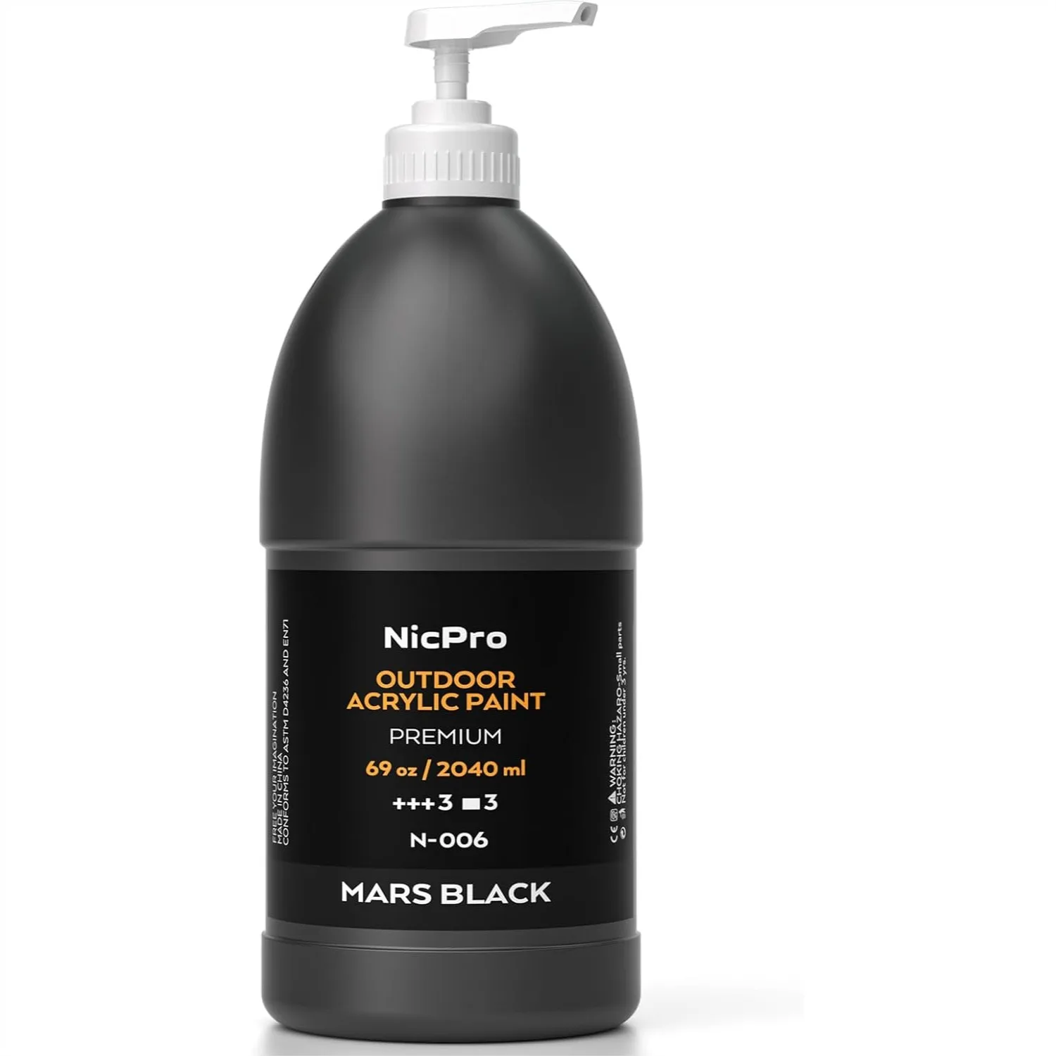 

Nicpro Large Outdoor Acrylic Paint Set 69 oz (2040 ml) Rich Art Painting Supplies for Canvas Wood Leather Fabric Stone Craft