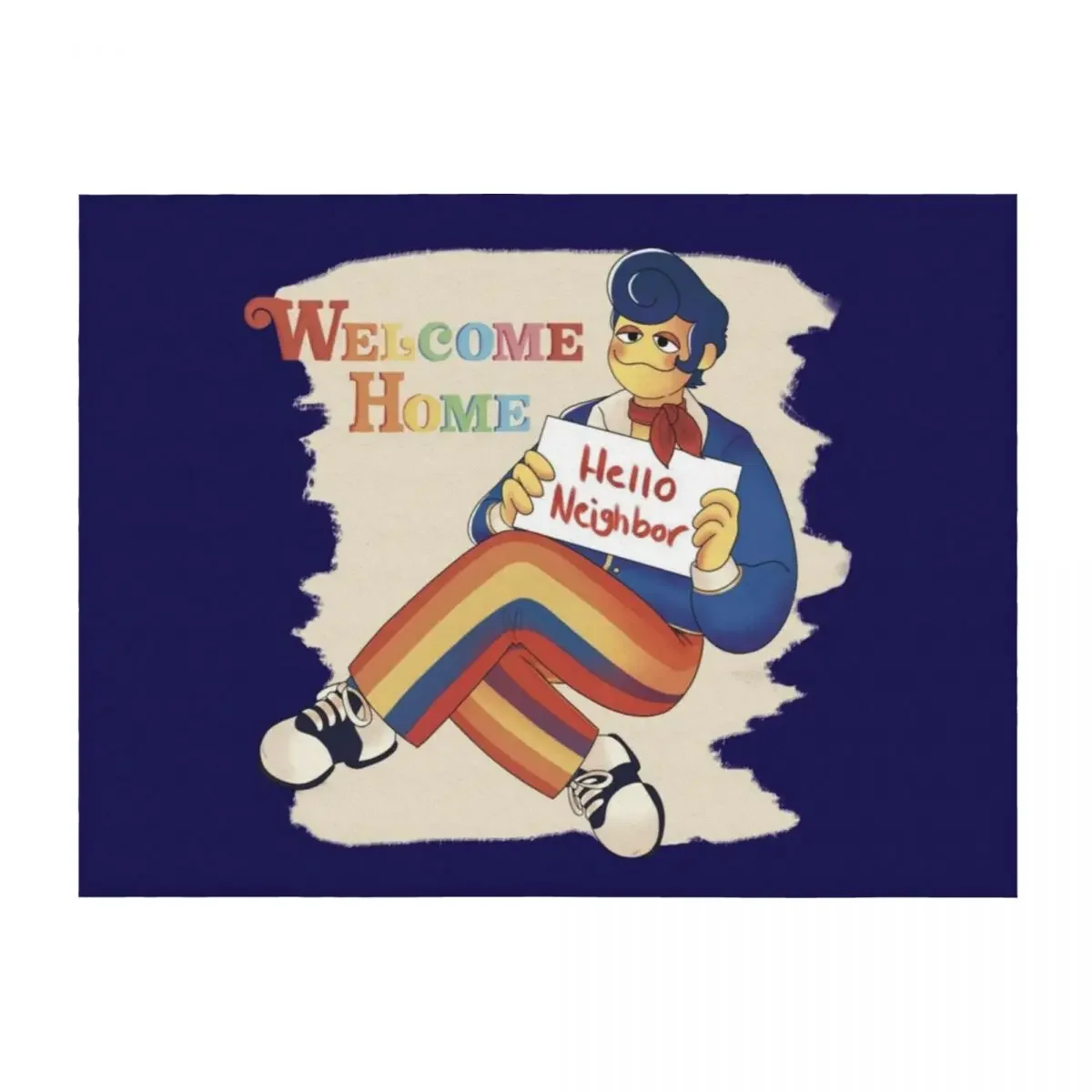 

Welcome Home Wally Darling Art Throw Blanket Sleeping Bag Summer Beddings Luxury Throw Thin Blankets
