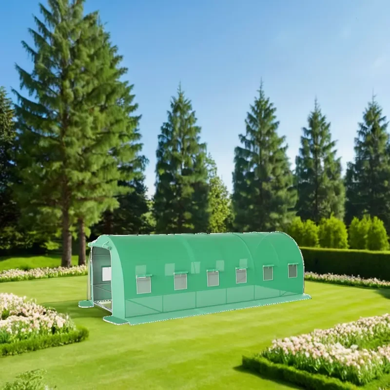 Portable Small Garden Greenhouse Kit for Vegetable Grower Outdoor Metal Frame Green House