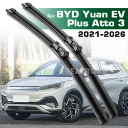 GREATROAD Wiper LHD&RHD Front Wiper Blades Set For BYD Yuan EV Plus Atto 3 2021 - 2026 Windshield Windscreen Window 24''+16''