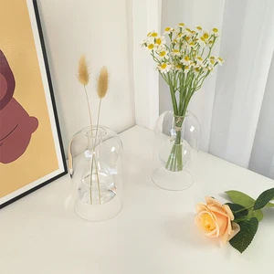 Transparentes Glasduft, Doppelschicht, Flasche Aromatherapie ätherisches Öl mit Lesestäben, Lagerbehälter 6 Hauptverkaufsglasflaschendiffusor - №1