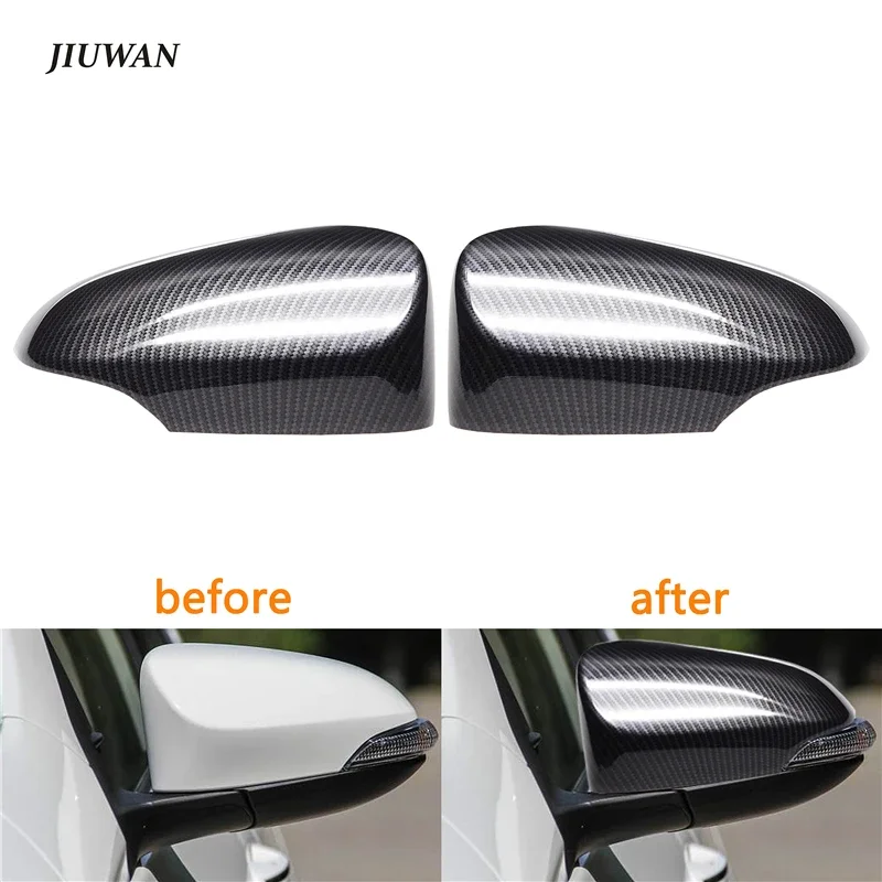 

1 пара зеркал заднего вида из углеродного волокна, боковые зеркала, декоративные колпачки для Toyota ALTIS Corolla Levin Vios 2014 ~ 2019