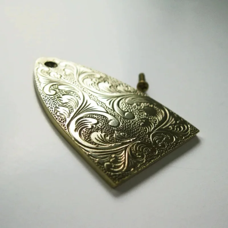 

prs-B3 2mm Thick Hand Carved Vintage Pattern Brass Guitar Truss Rod Cover, PRS Style Guitars