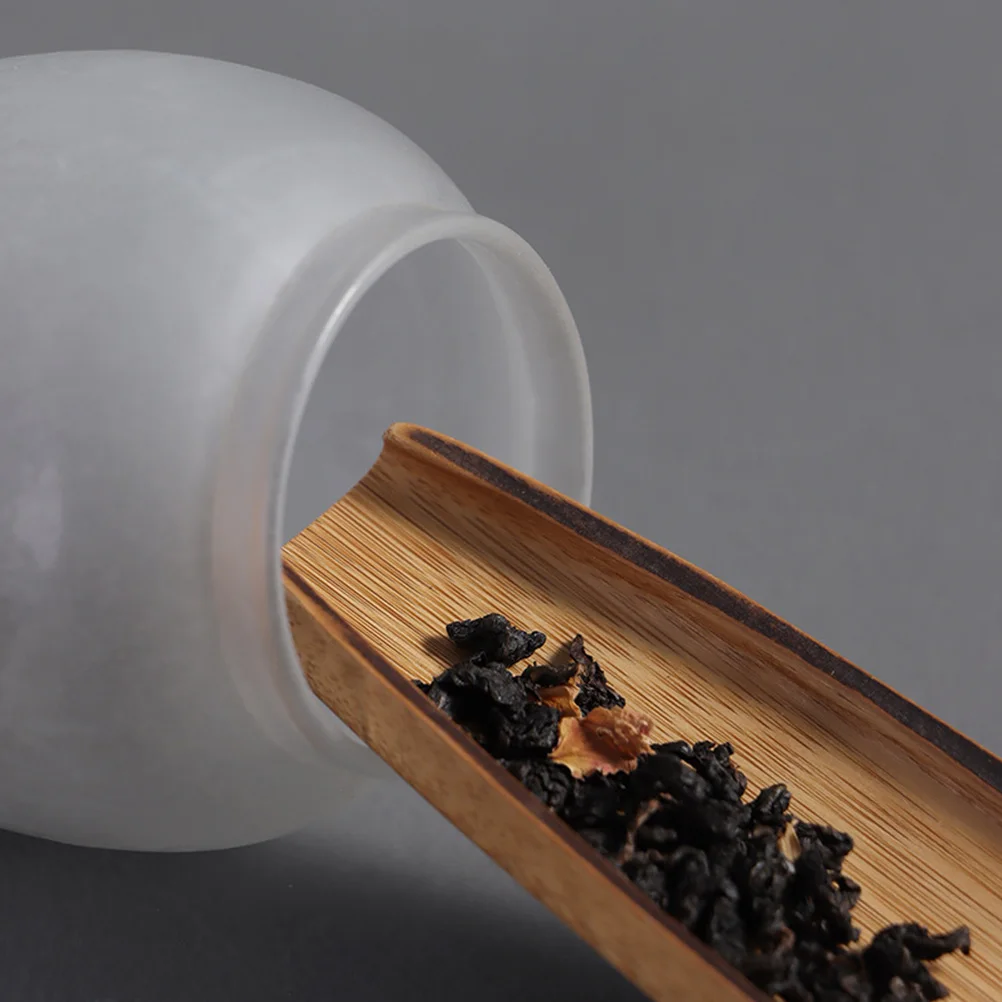 

2Pcs Bamboo Tea Set Healthy Easy Clean Chinese Ceremony Accessories Retro Smooth Edge Coffee Spoon Tools Kitchen Bar