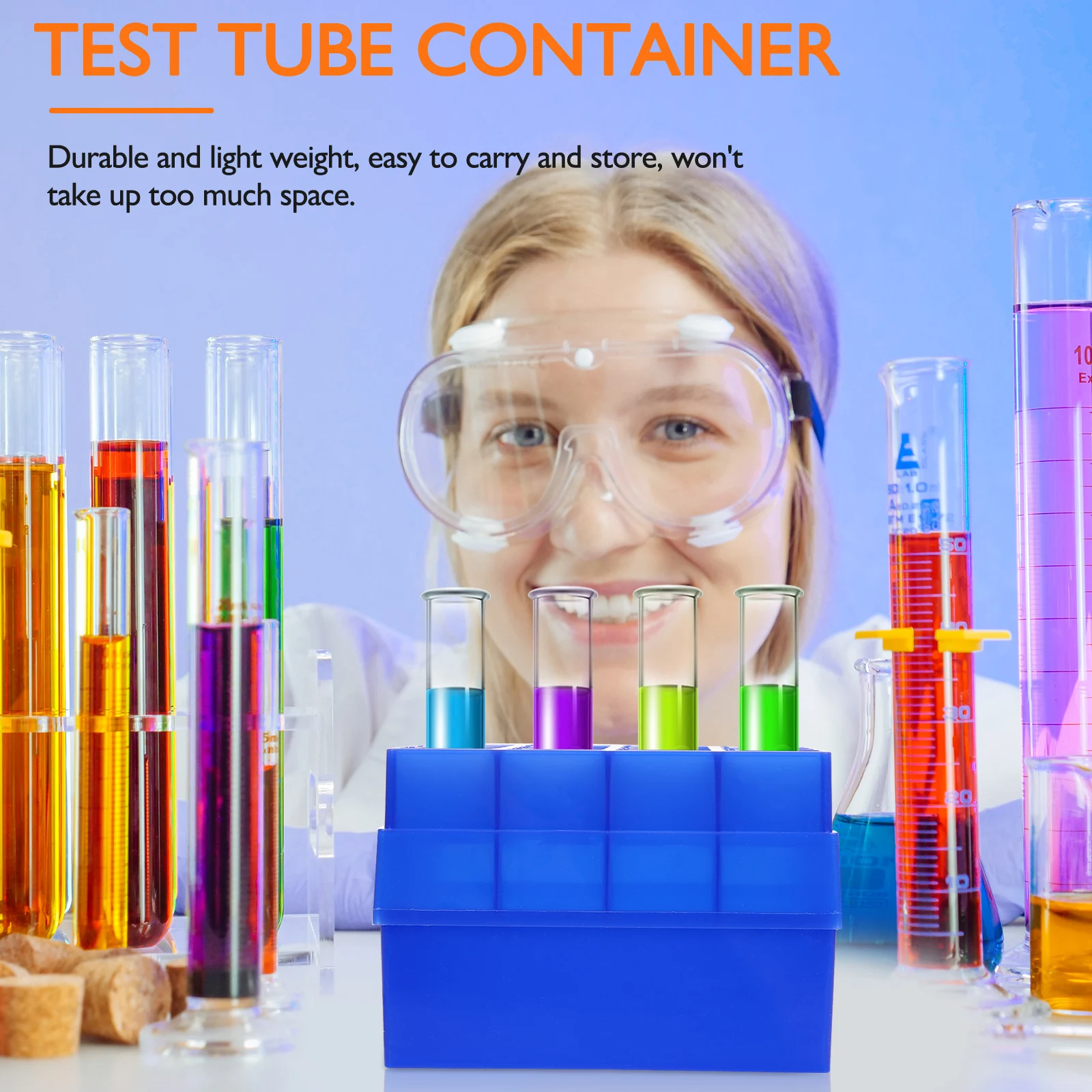 

Tube Rack Plastic Lab Freezer Storage Box Vial Holder Test Case Suitable Research School Teaching Equipment