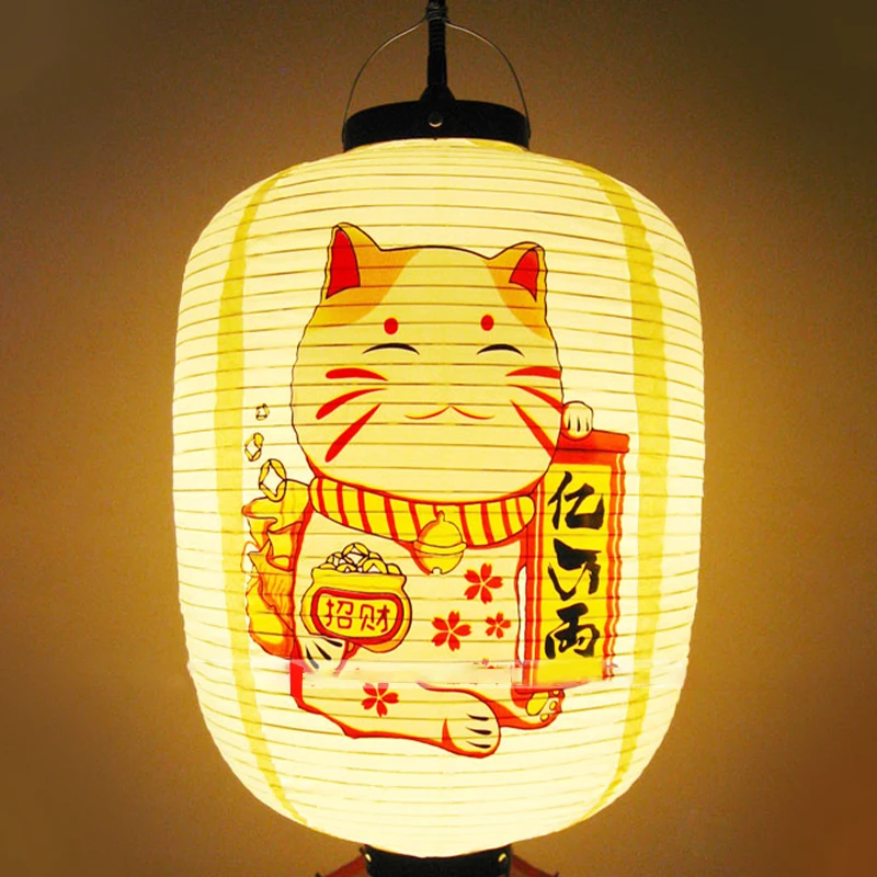 1  Pcs Japanese Sushi Lantern Restaurant Advertising Sign Izakaya Yakitori Ramen Lanterns Festival Outdoor Waterproof Lantern