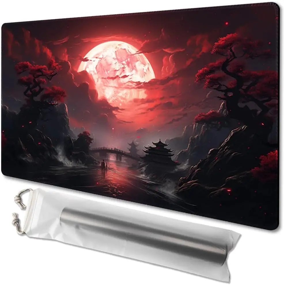 

Blood Moon Secrets-настольная игра MTG Playmat, игровой коврик, размер 60X35 см, игровые коврики, совместимые с TCG CCG