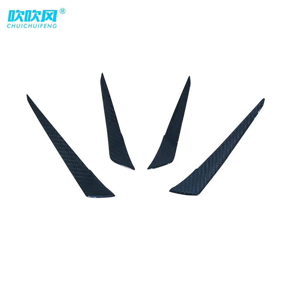 Hot Customized Dry Carbon Fiber Front Bumper Canards for Audi A5 S5 B9 PA 2020-2023 Trim Side Canards