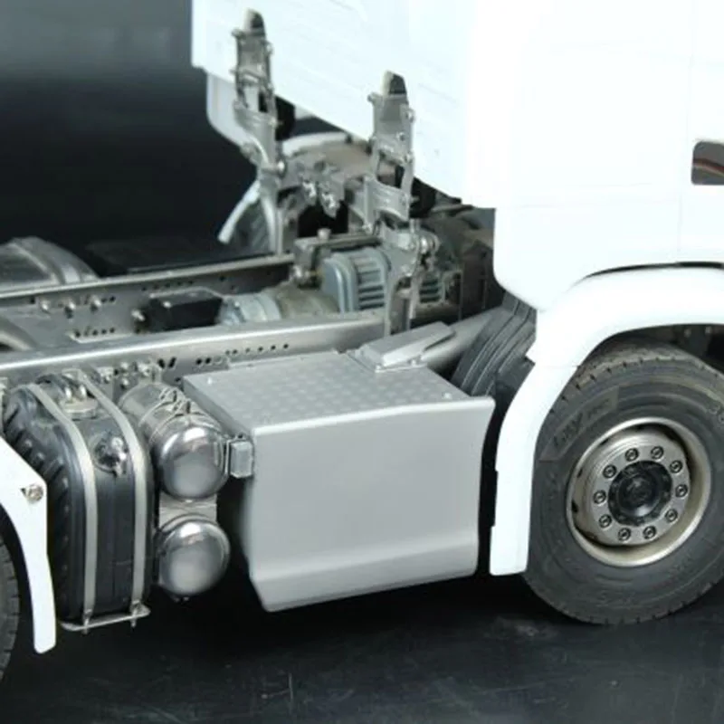 1:14th Scale Metal Simulation Exhaust Box for Tamiya RC Truck SCANIA 770S R620 VOLVO BENZ Arocs MAN TGX Car Accessories