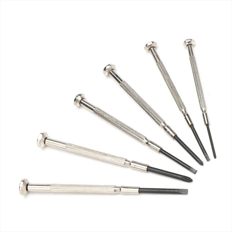 6PCS Strumento di riparazione per occhiali Mini set di cacciaviti Kit di cacciaviti di precisione di piccole dimensioni per giocattoli elettronici di gioielli