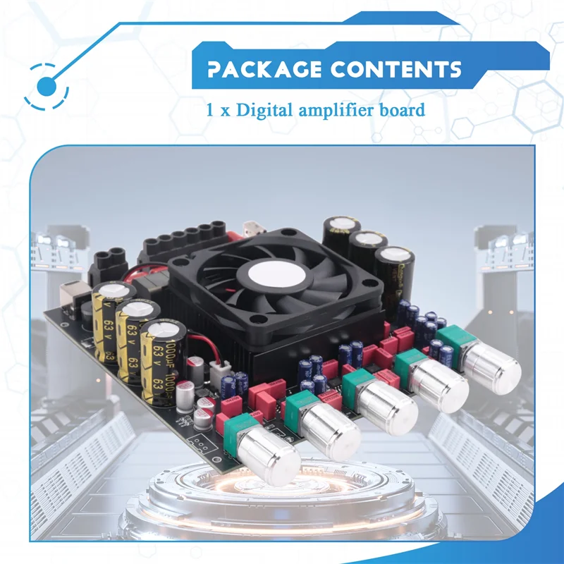 2.1 Channel Subwoofer 300Wx  2+ 600W Stereo Digital Amplifier Board Imported Tpa3255 Chip TPA3255-ELEC