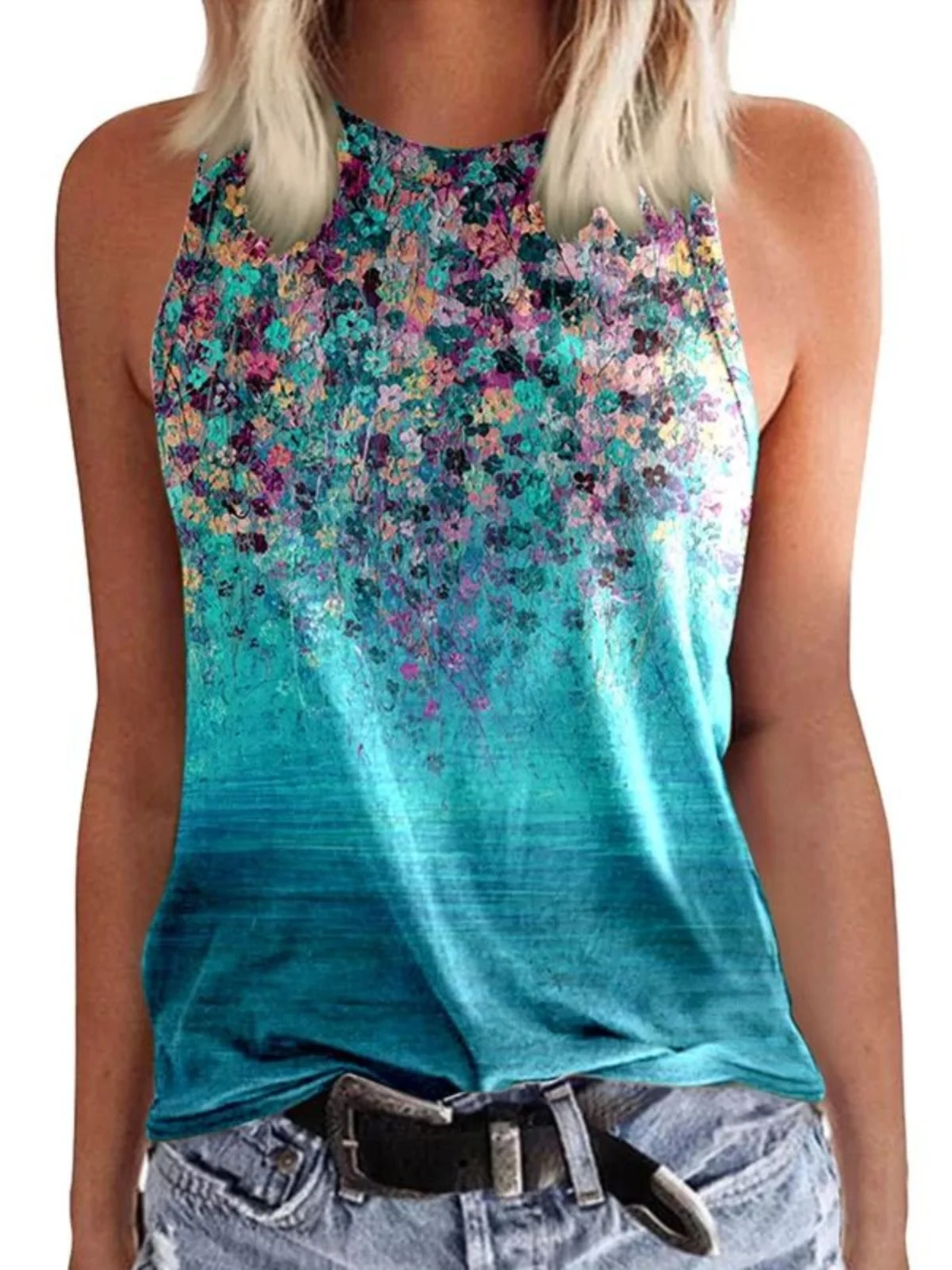 

Women's 3D Casual Svel Vest Top Faionable Tank Top without Sves Comfortable Fabric Other Material 00%