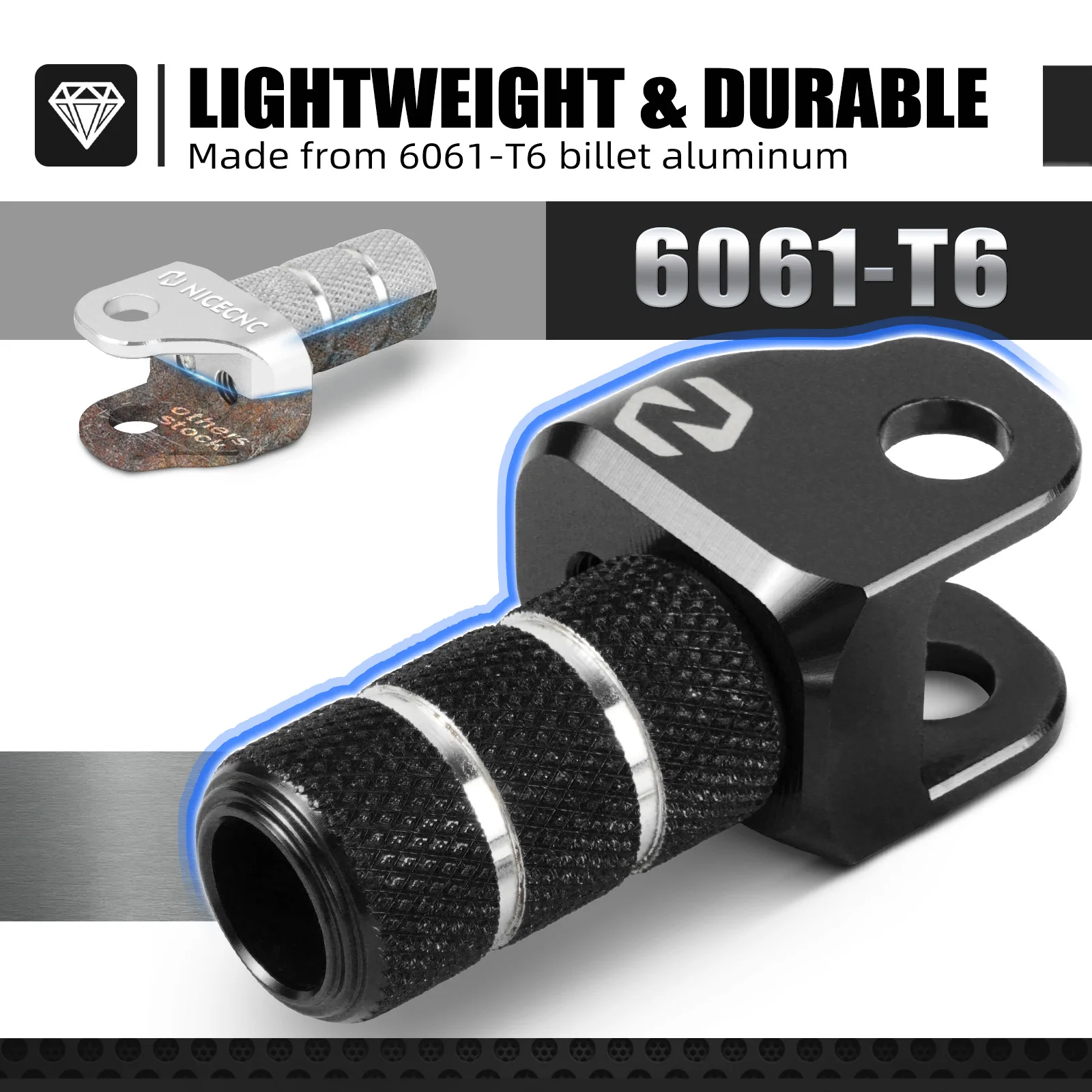 NICECNC For Suzuki DRZ 400S 400SM DRZ 400 E S SM 2000-2024 Folding Brake Pedal Tip Extension Plate& Gear Shifter Shift Lever Tip - Image 5