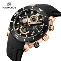 NAVIFORCE NF8038 Men Watch Chronograph Sport Luxury Military Army Date Quartz Waterproof Original Clock