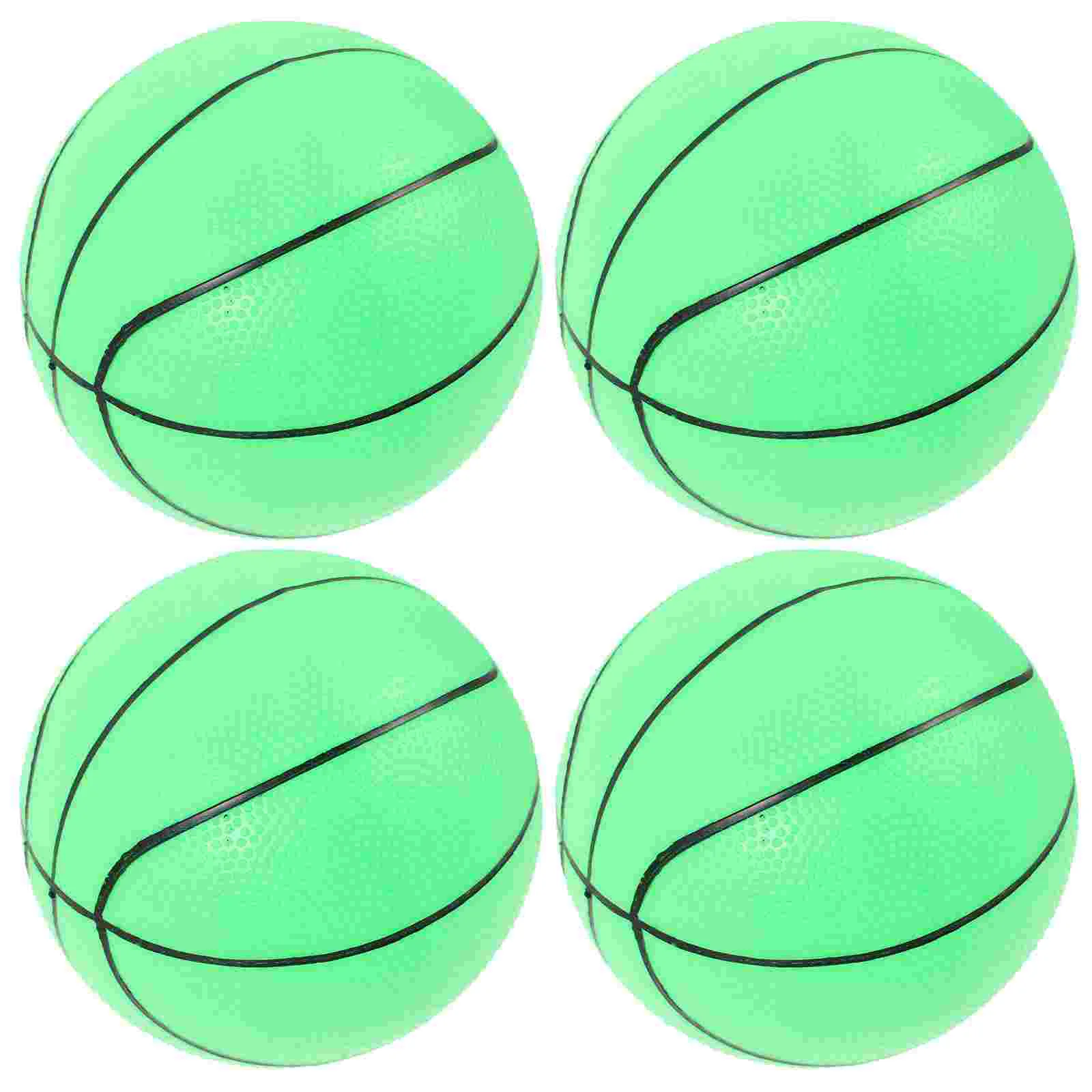 Bouncy Ball Official Size Basketball Green Light up Fluorescent Glowing Mini Small Outdoor