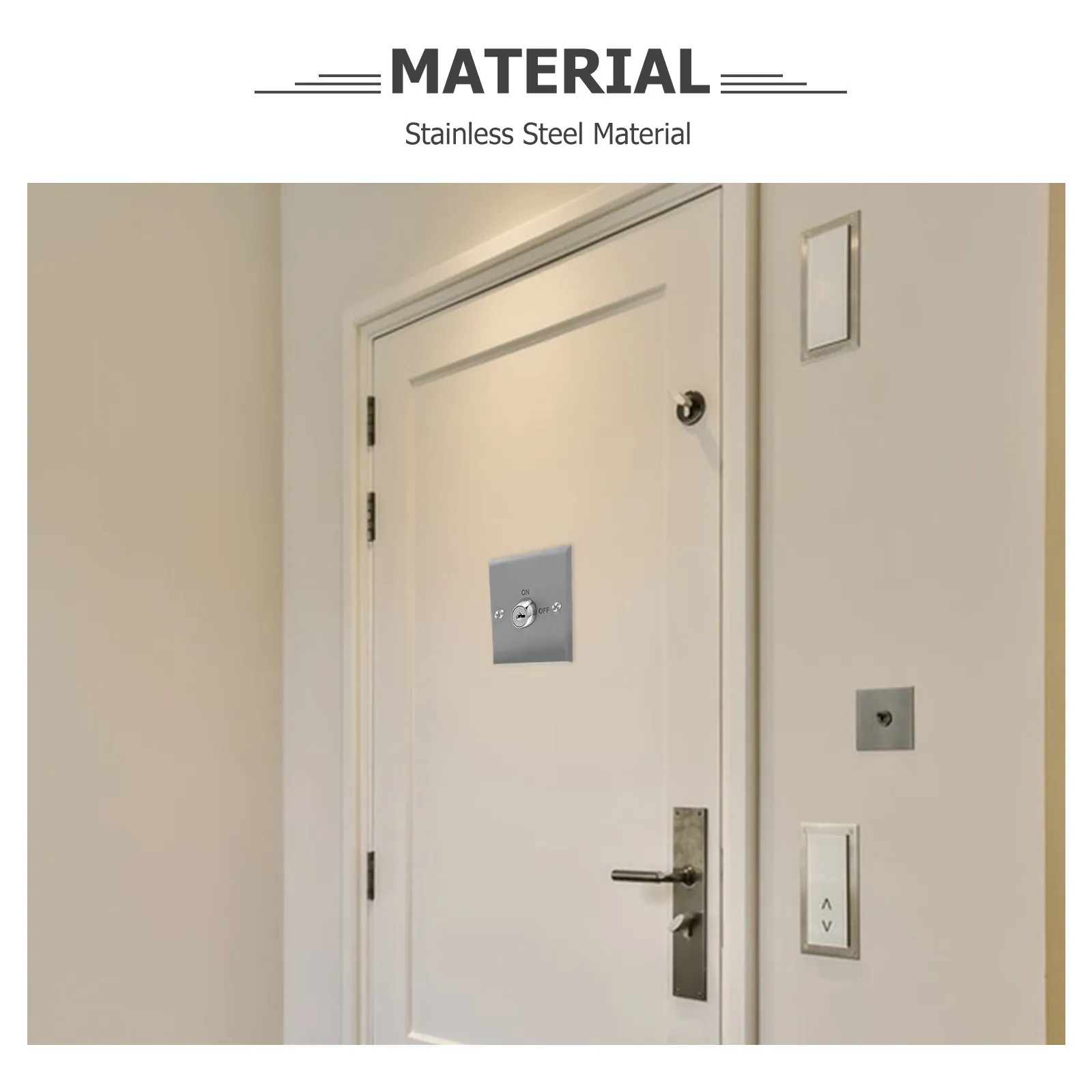 1Set Heavy Duty Access Control Button Stainless Steel Key Switch Weatherproof Door Release Key Switch for Security
