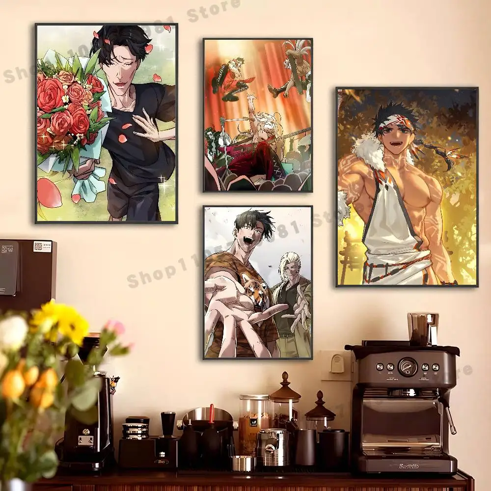Comics AMSGIBAWL Poster Sticker Classic Art Painting for Home Bedroom Cafe Office Wall Decor